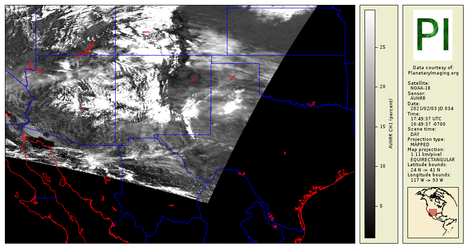 NOAA 18 Band 1 avhrr1