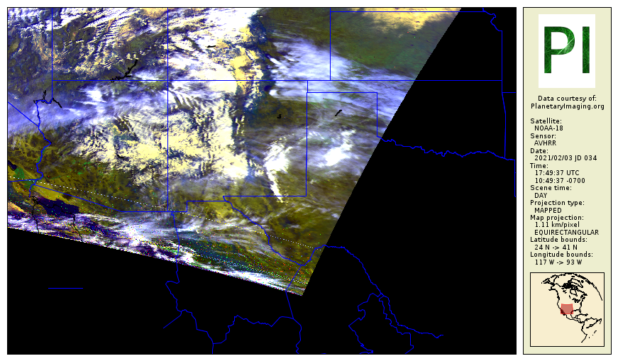 NOAA 18 False color false_color
